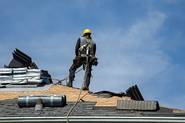 Professional Roof Replacement technician working in Mapleville, RI